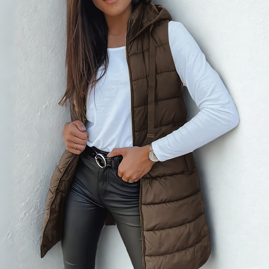Isabella | Chaleco Puffer Sin Mangas Ligero