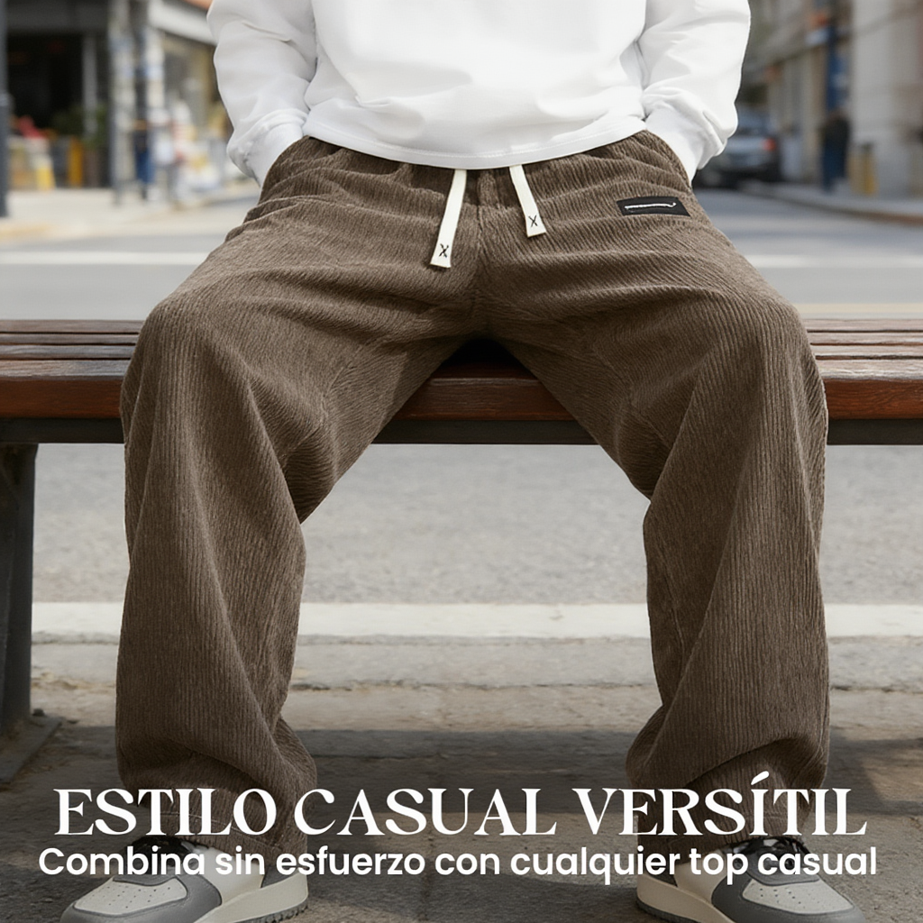 Pantalones de hombre con corte holgado