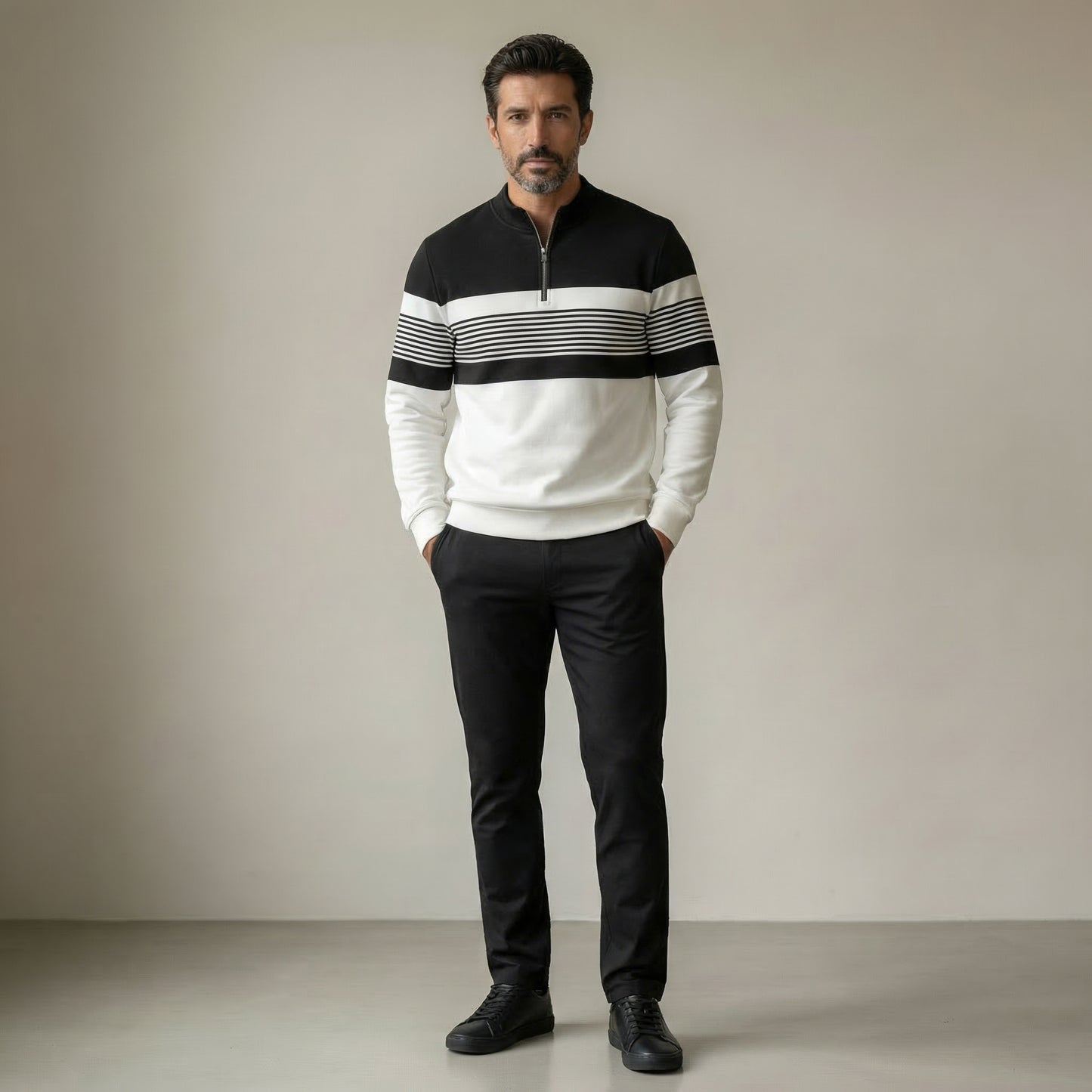 Conjunto para Hombre con Estampado Gráfico: Jersey y Pantalón