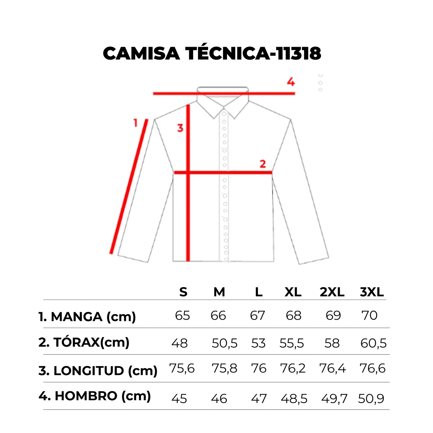 CAMISA TÉCNICA QUE NO NECESITA PLANCHADO - 11318