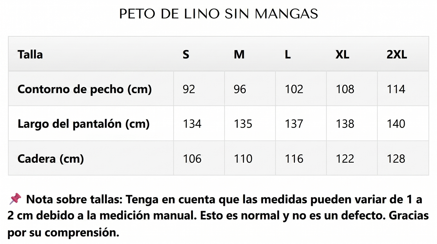Peto sin mangas de lino