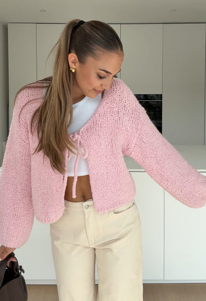 CARDIGÁN TEDDY KNOT FLOR