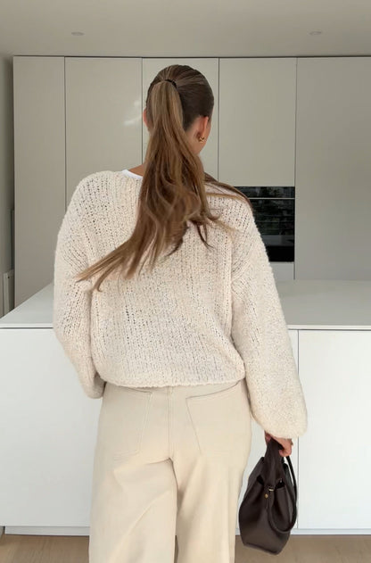 CARDIGÁN TEDDY KNOT VAINILLA