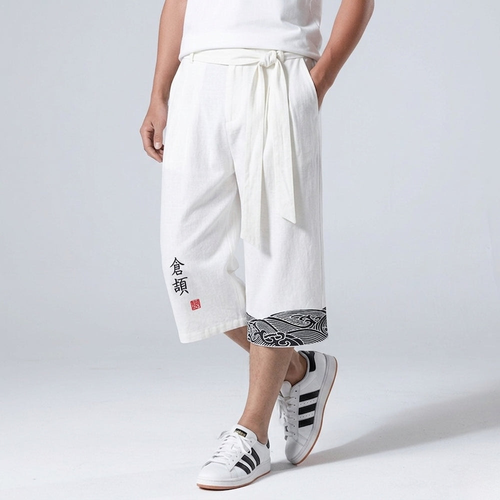 Taro - Pantalones cortos japoneses cómodos