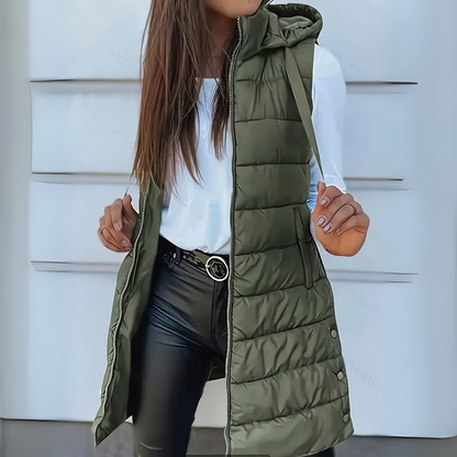 Isabella | Chaleco Puffer Sin Mangas Ligero