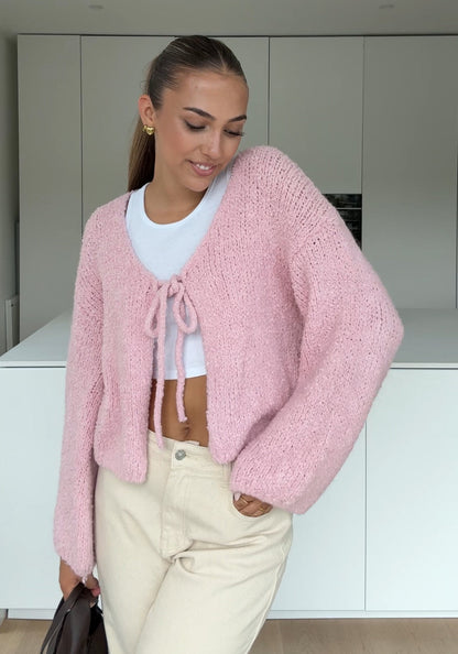 CARDIGÁN TEDDY KNOT FLOR