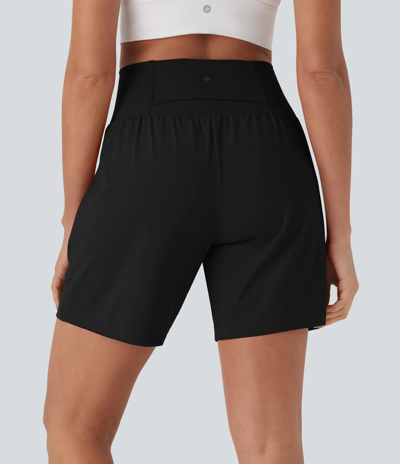 Softlyzero™ Pantalones Cortos de Yoga de Cintura Súper Alta 2 en 1 con Toque Fresco Bolsillos de 17cm