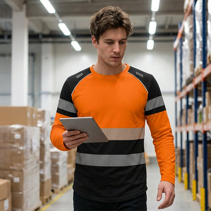 🏃‍♂️ Camiseta deportiva de manga larga para hombre: transpirable, con un estampado discreto, ideal para los días activos