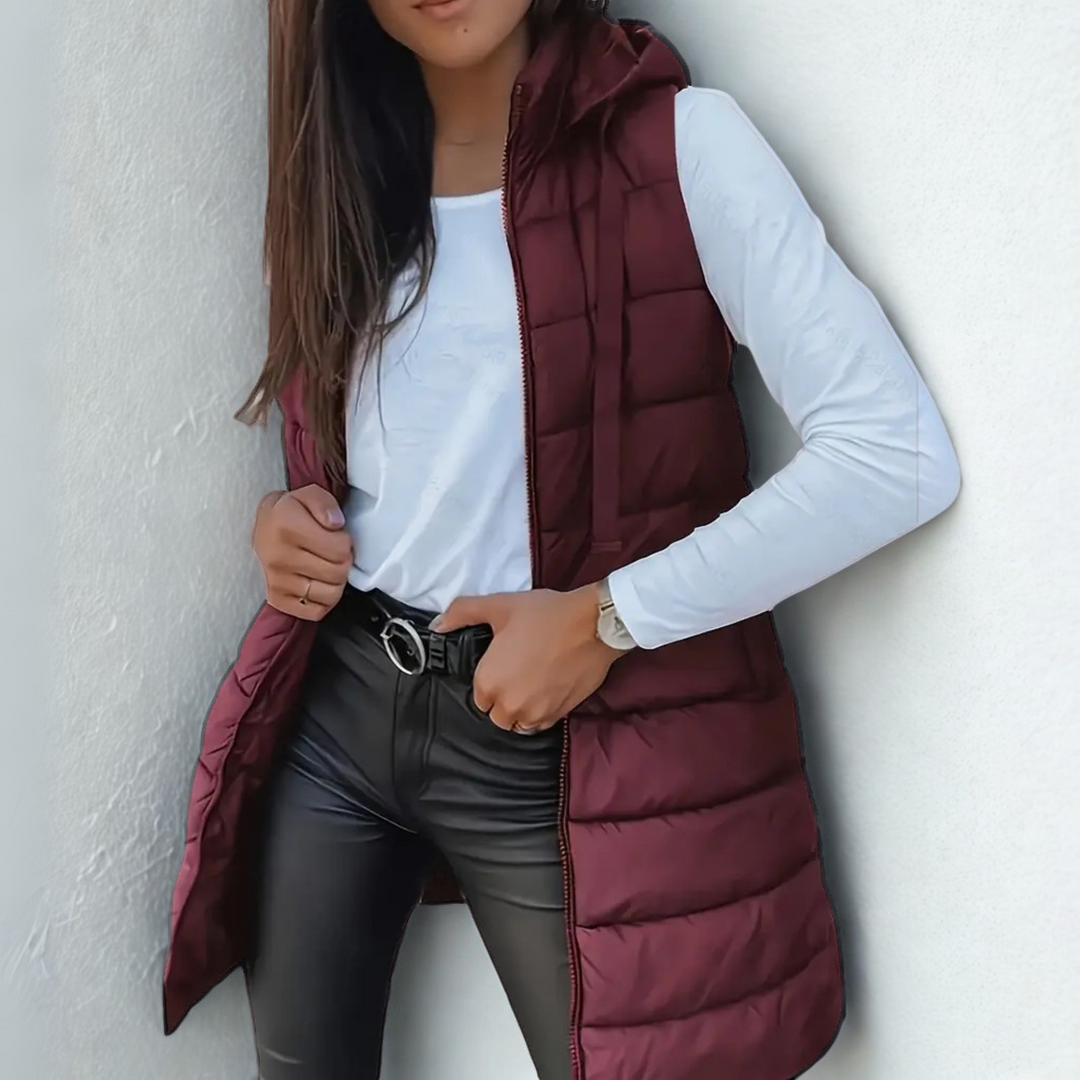 Isabella | Chaleco Puffer Sin Mangas Ligero
