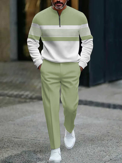 Conjunto para Hombre con Estampado Gráfico: Jersey y Pantalón