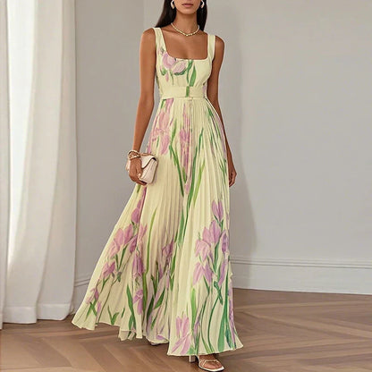 Vestido maxi Floral Elegante Isla