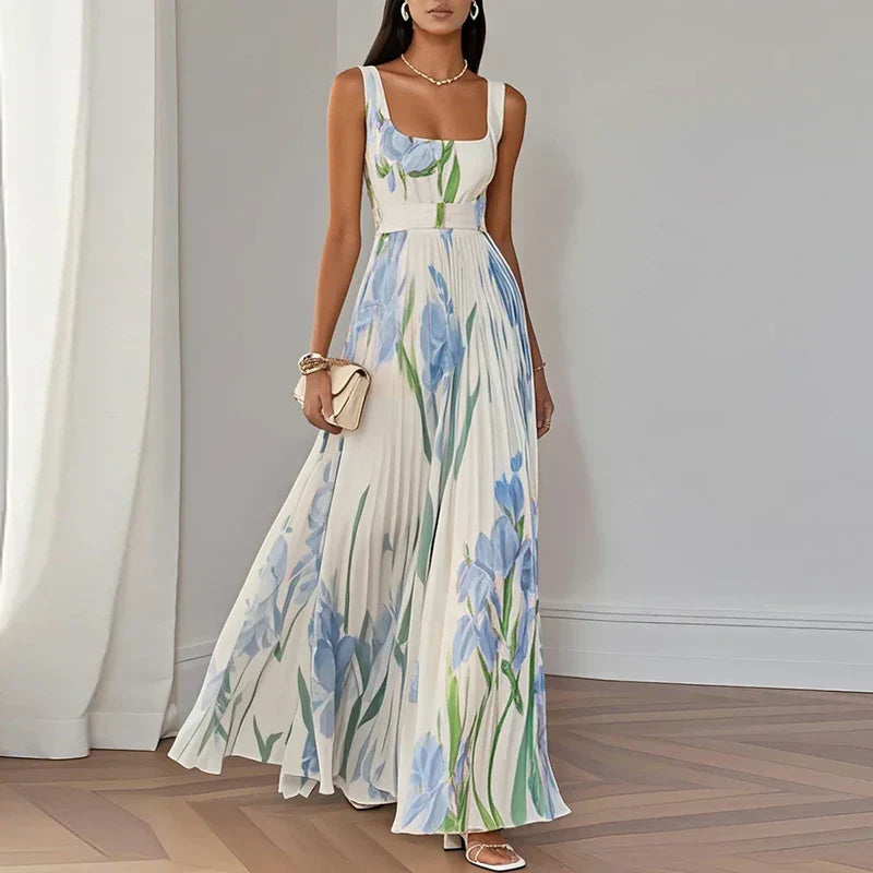 Vestido maxi Floral Elegante Isla