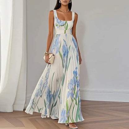 Vestido maxi Floral Elegante Isla