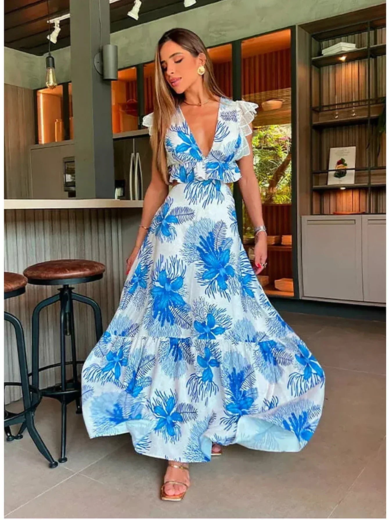 Vestido Margie de Encaje Sin Mangas Tendencia