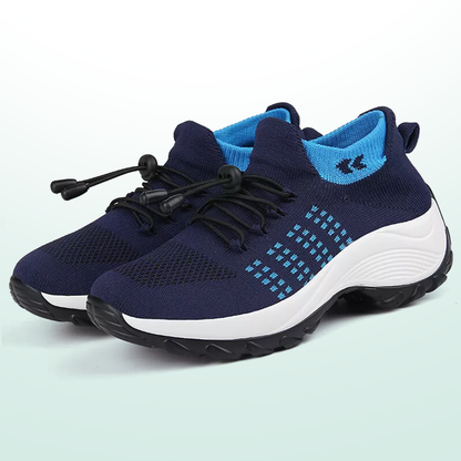 Ambulo Zapatos Ortopédicos de Tejido - Azul Marino