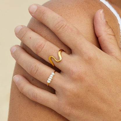 Gracia – Anillo de perlas de agua dulce