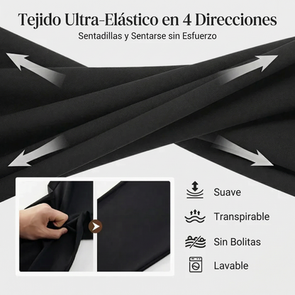 Pantalones de traje de mujer con cintura alta