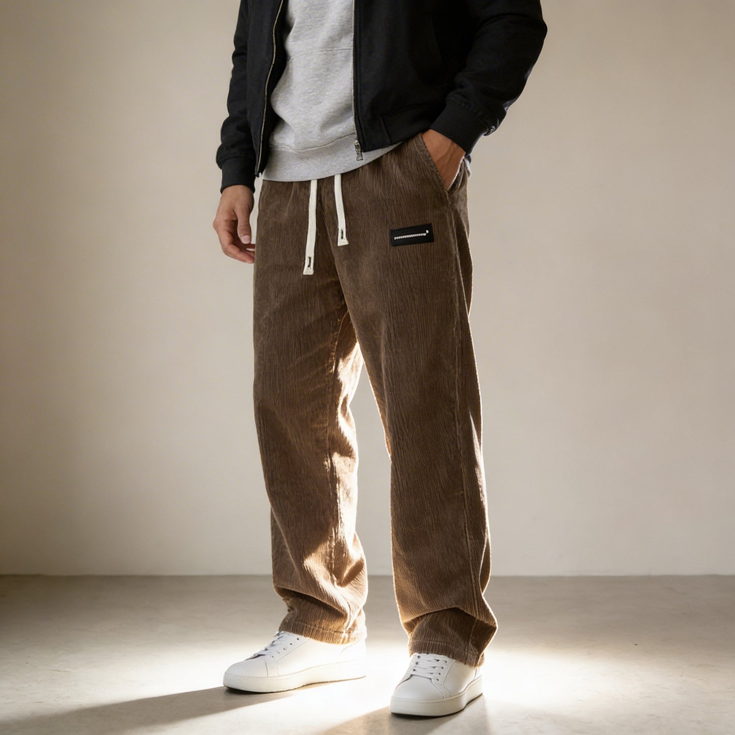 Pantalones de hombre con corte holgado
