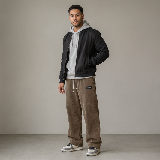 Pantalones de hombre con corte holgado