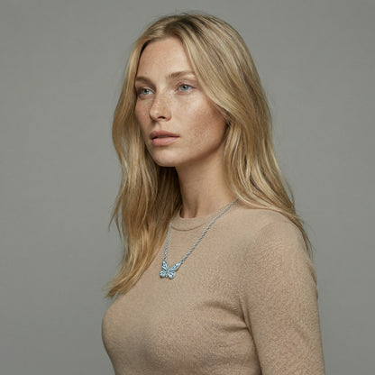 Collar Mariposa Azul