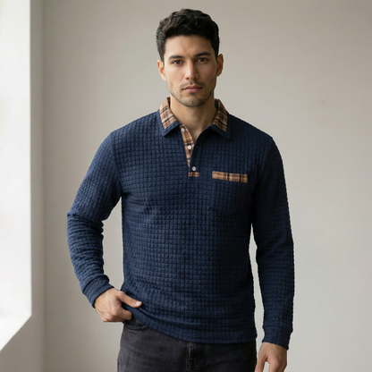 Mario™ | Polo de estilo urbano azul