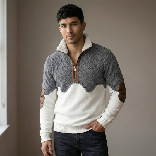 Cristian™ | Suéter de forro polar con cremallera y cuello alto