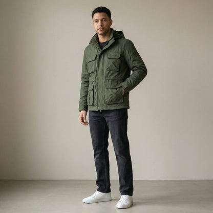 Abrigo de invierno elegante premium