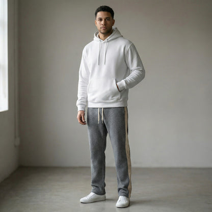 Luis | Pantalones de chándal de cordón con patrón de gofre