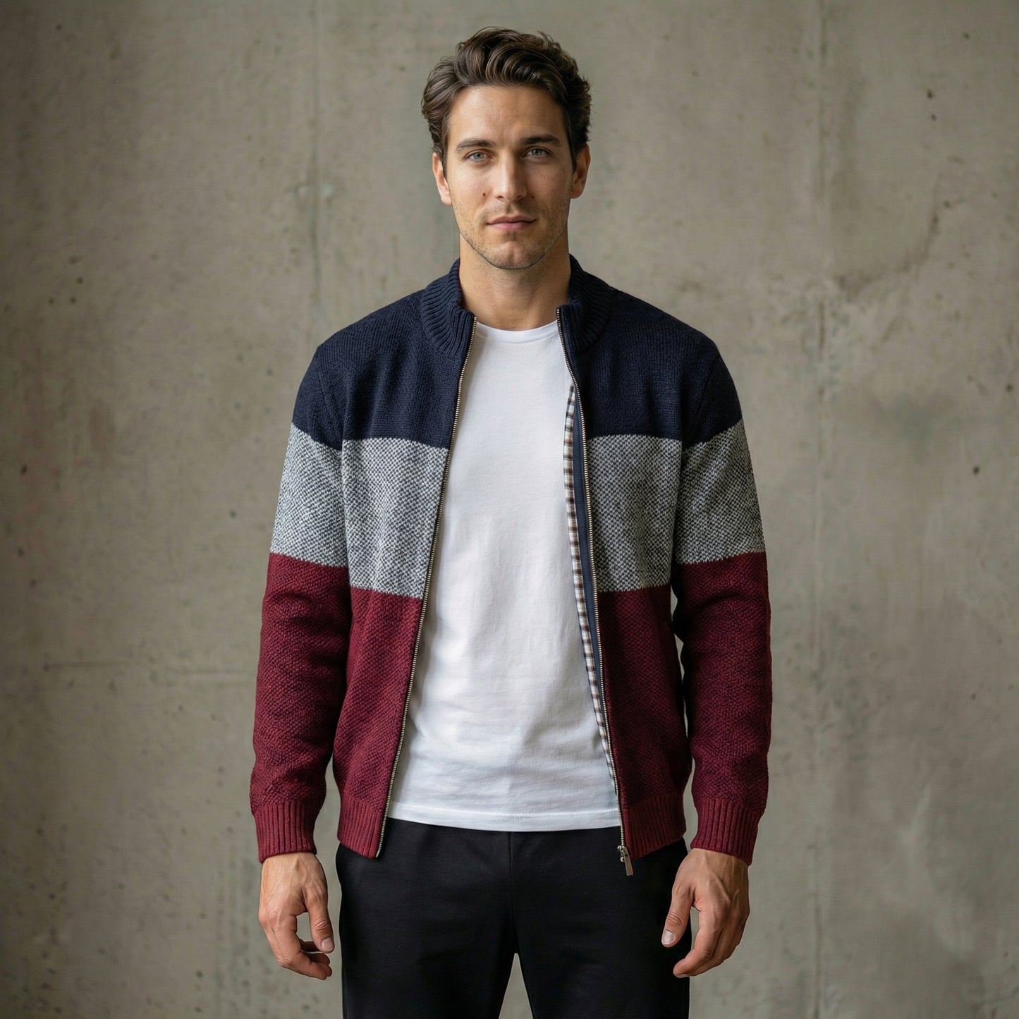 CALDER™|CHAQUETA DE PUNTO