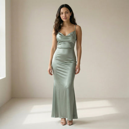 Vestido Pauline Espalda Descubierta Elegante y Seductor