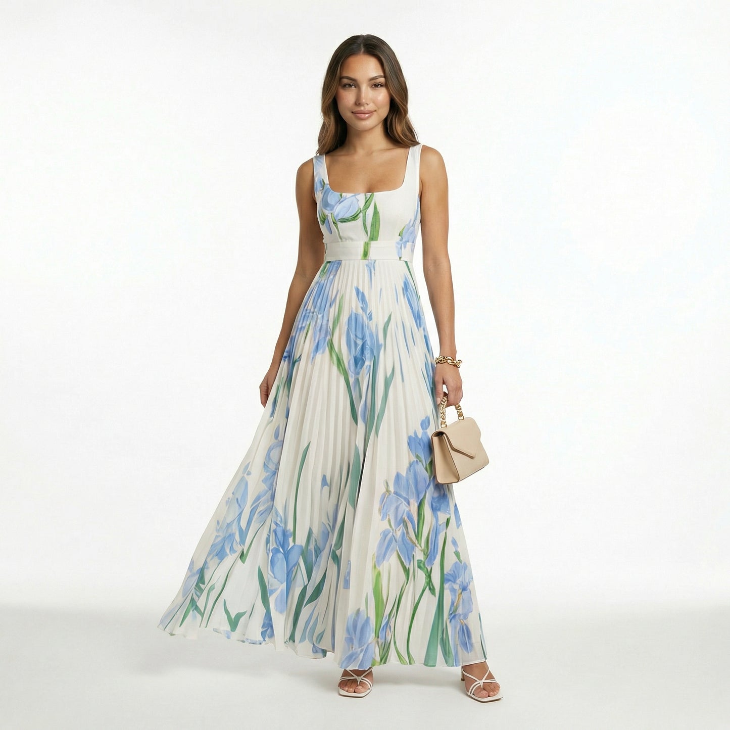 Vestido maxi Floral Elegante Isla