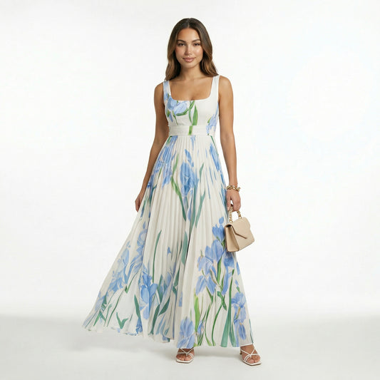 Vestido maxi Floral Elegante Isla