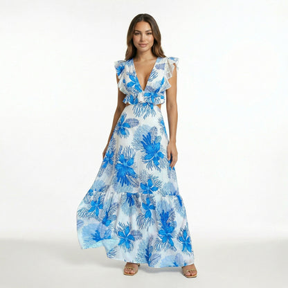 Vestido Margie de Encaje Sin Mangas Tendencia