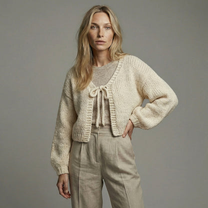 CARDIGÁN TEDDY KNOT VAINILLA