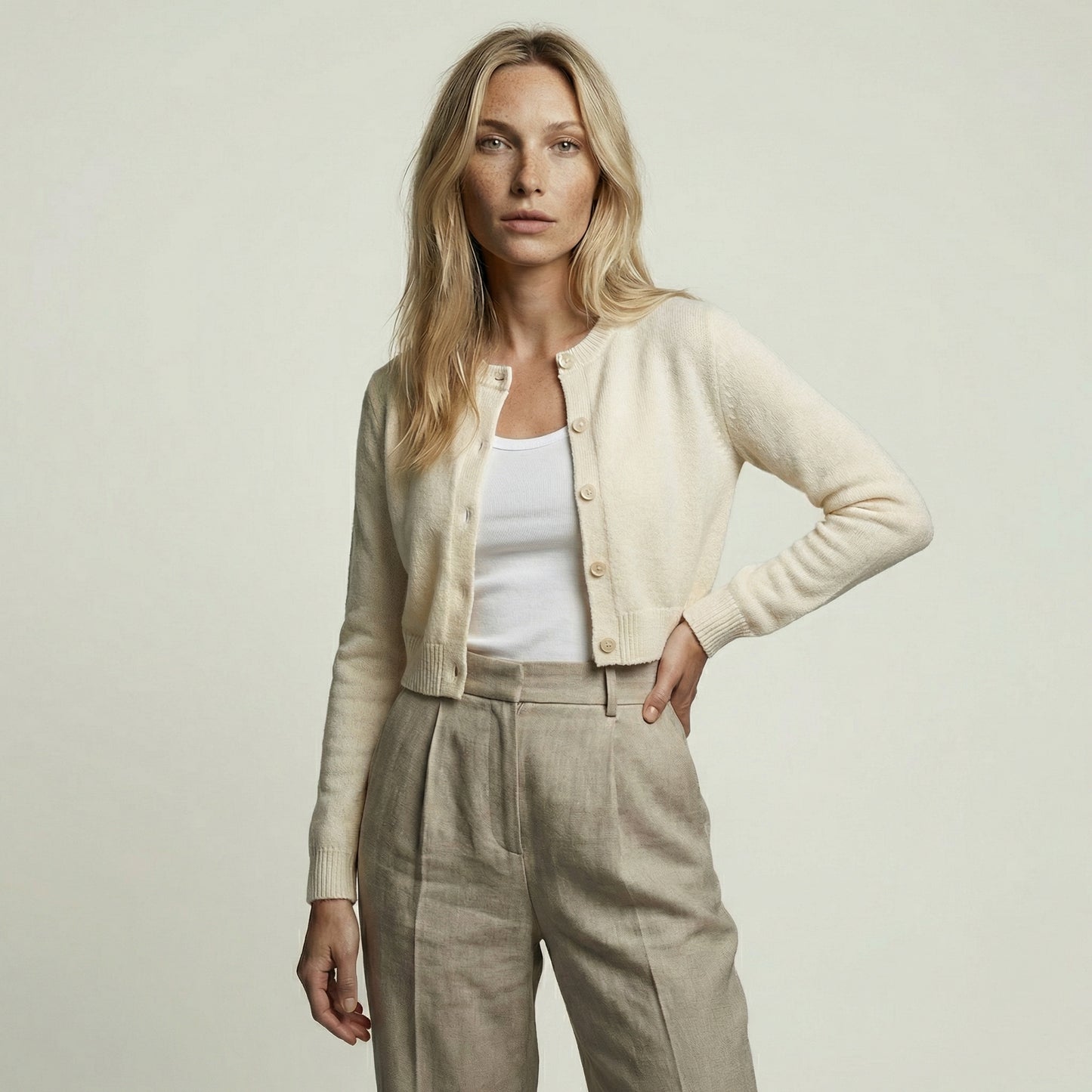 CARDIGÁN STAPEL VAINILLA