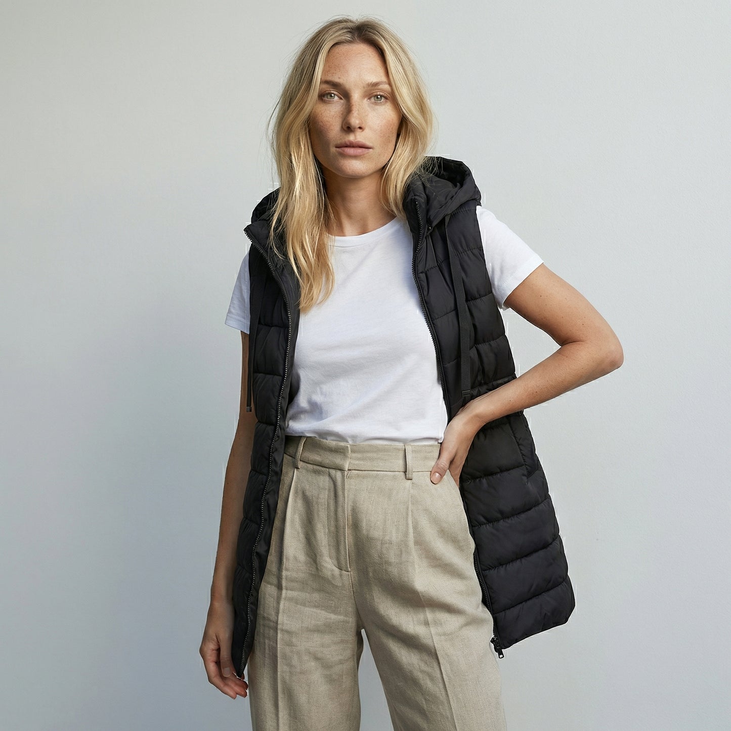 Isabella | Chaleco Puffer Sin Mangas Ligero