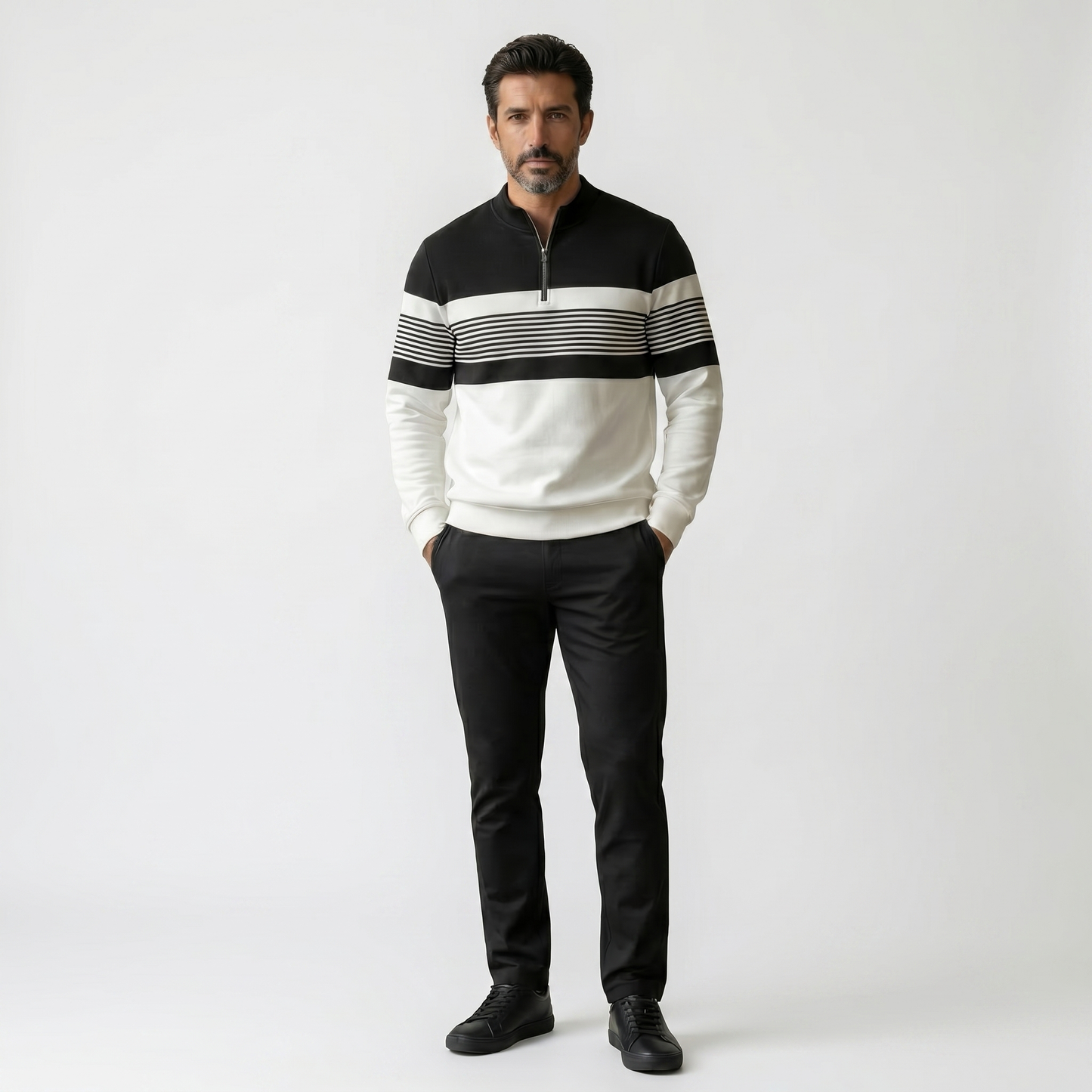 Conjunto para Hombre con Estampado Gráfico: Jersey y Pantalón
