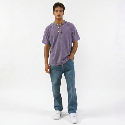 Leblanc™ | Camisa vintage abotonada para hombre