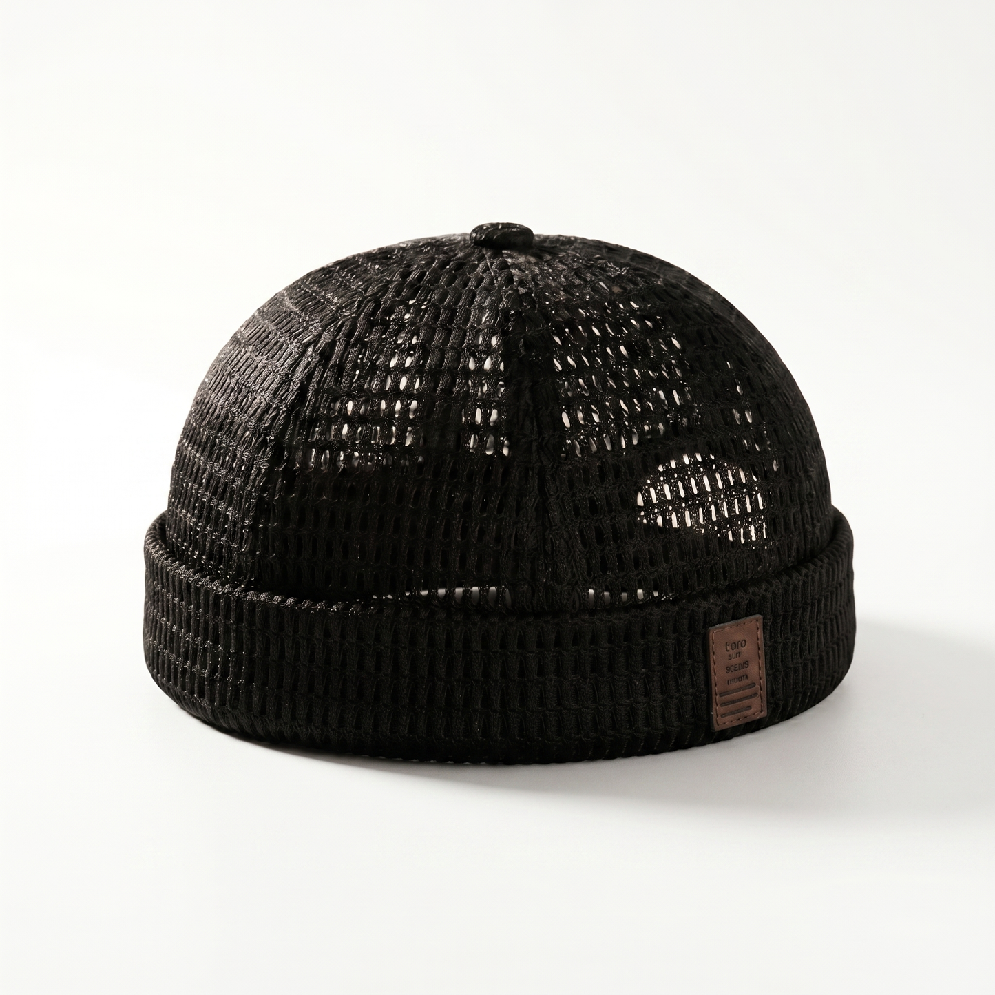 Gorra ligera de malla transpirable sin visera