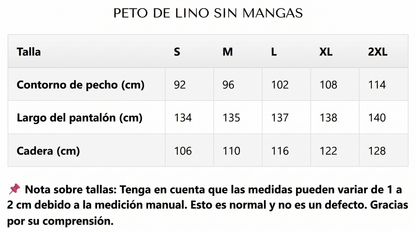 Peto sin mangas de lino