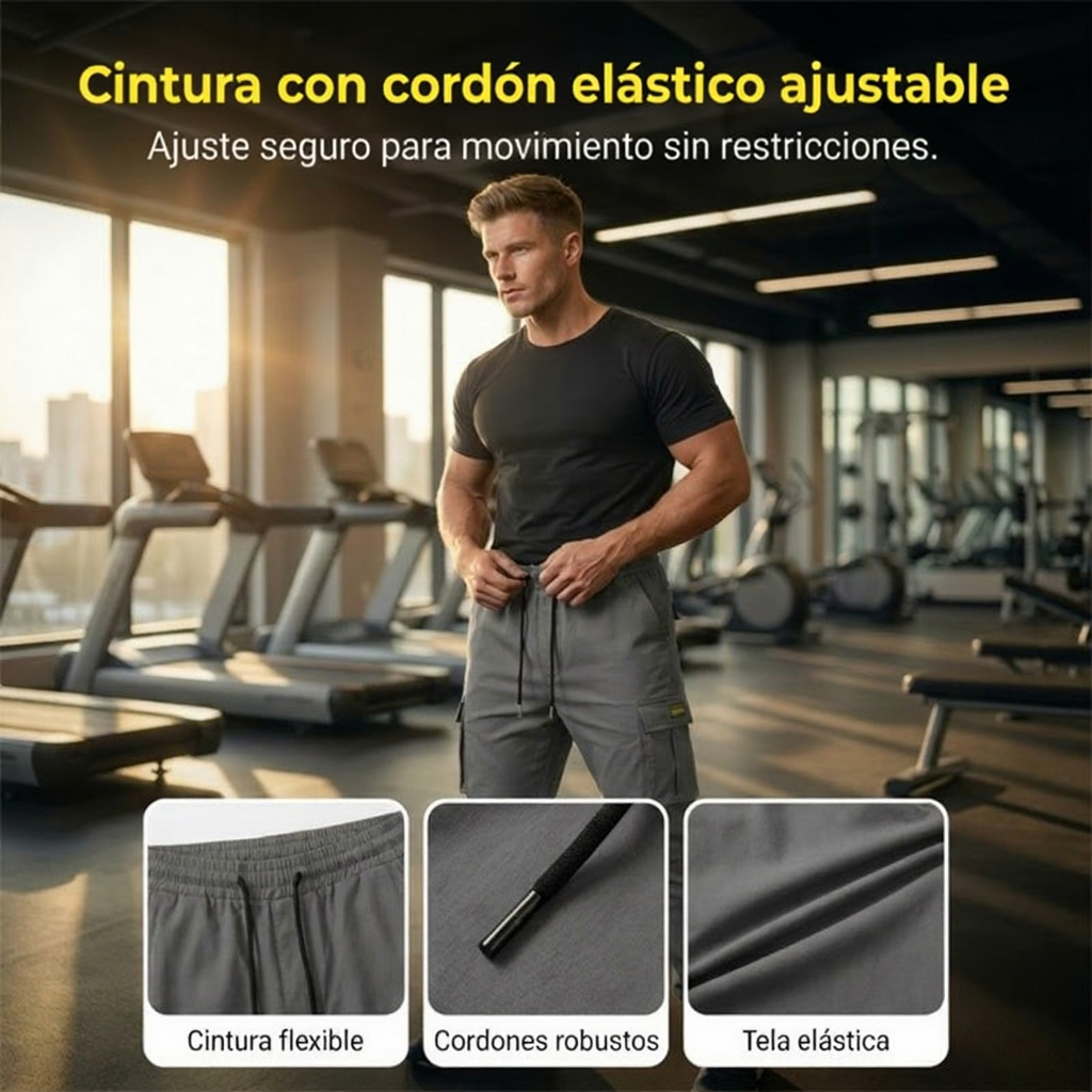 🌞 Novedades de verano: ¡ahorra ahora hasta un 50 %! 💰 Pantalones cargo informales para hombre con cordón