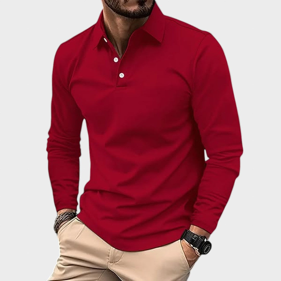 Guillermo™ | Polo Casual de Manga Larga