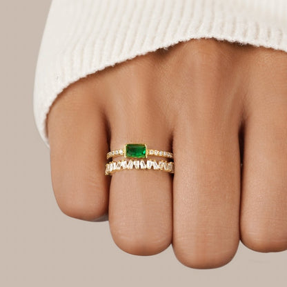 Anillo “Luz” – Cristal en capas
