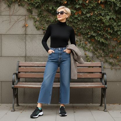 Zapatos ortopédicos Ambulo de tejido de punto - Verde Negro