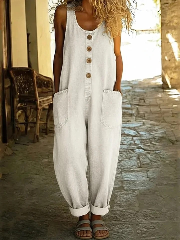 Ruth | Peto de denim vintage lavado de algodón