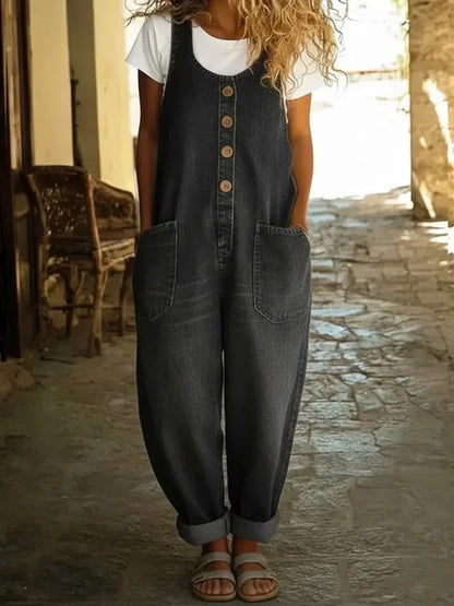 Ruth | Peto de denim vintage lavado de algodón