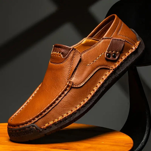 🔥Piel de becerro transpirable🔥Zapatos clásicos y cómodos de piel para hombre👞