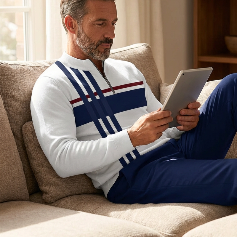 Conjunto para Hombre con Estampado Gráfico: Jersey y Pantalón