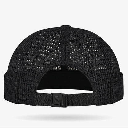 Gorra ligera de malla transpirable sin visera