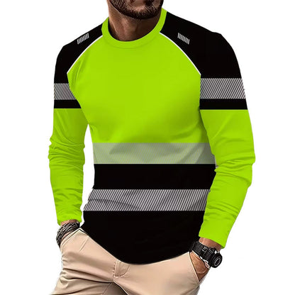 🏃‍♂️ Camiseta deportiva de manga larga para hombre: transpirable, con un estampado discreto, ideal para los días activos
